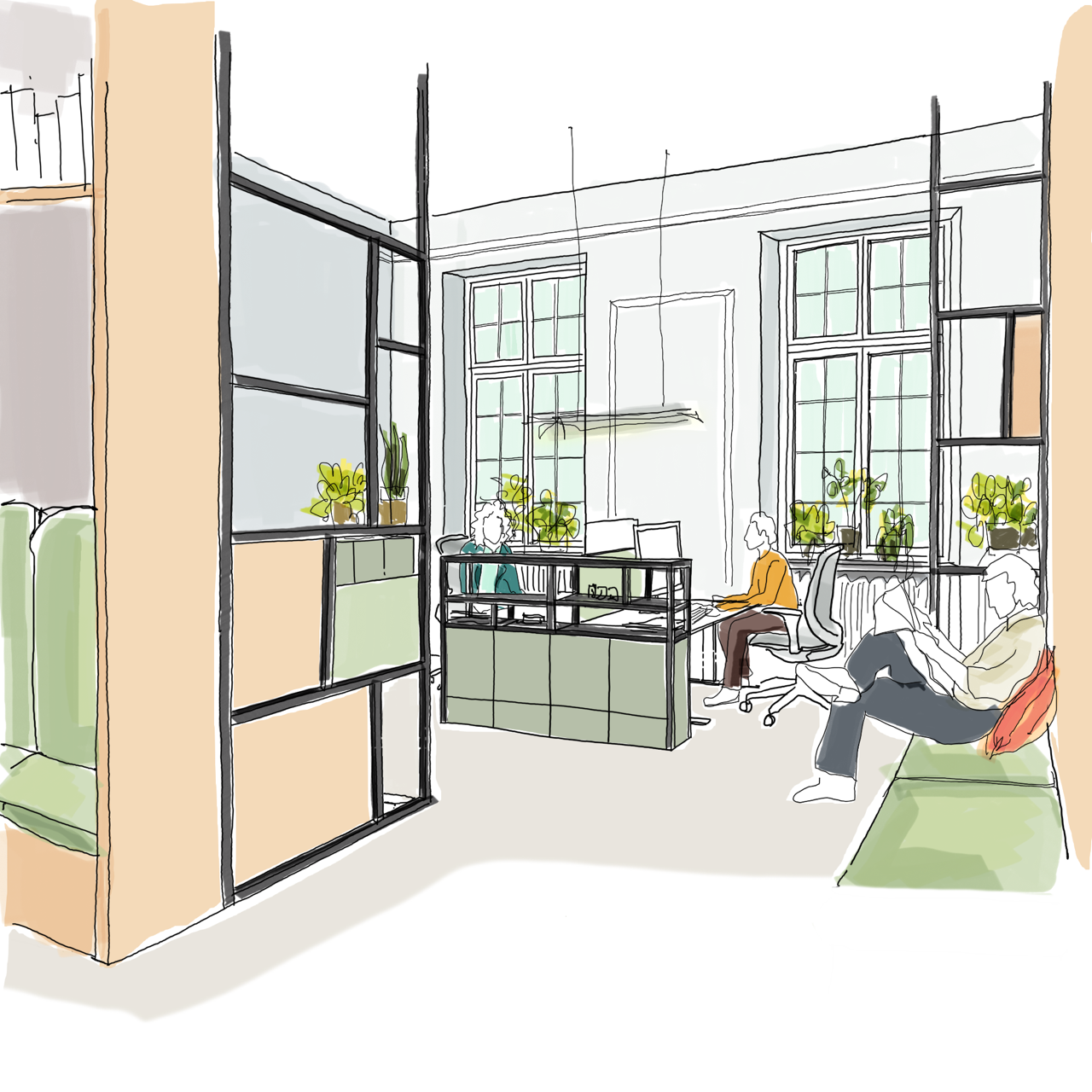 Contemporary office space